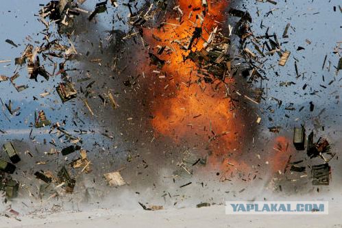 Возгорание баллона с газом