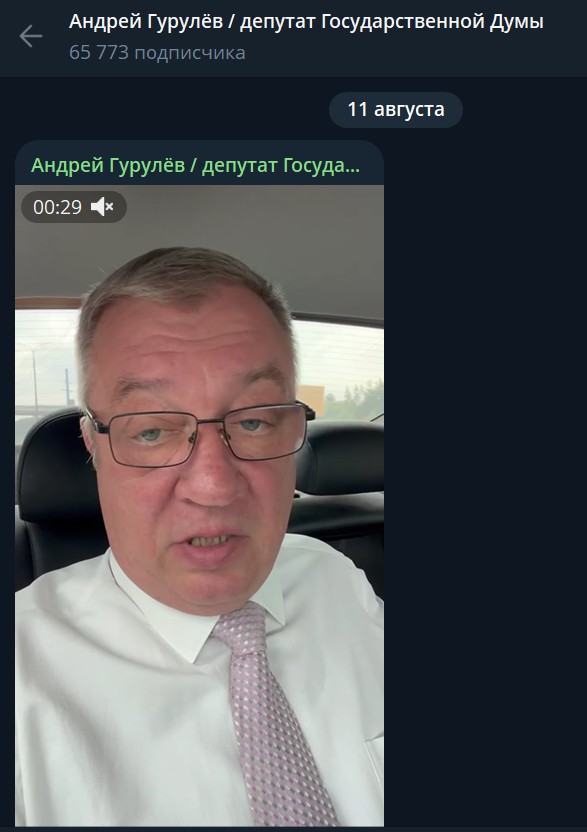 Депутат Гурулев : «Для них может ситуация сильно изменится »