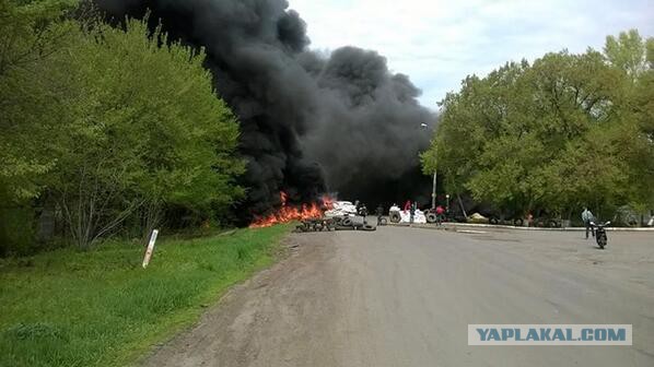На окраине Славянска началась перестрелка
