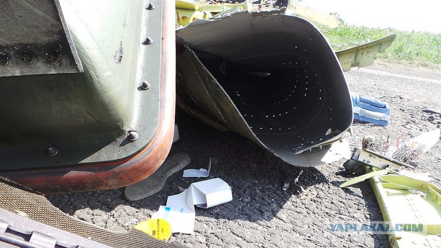 Фото с места крушения малазийского Боинга 777