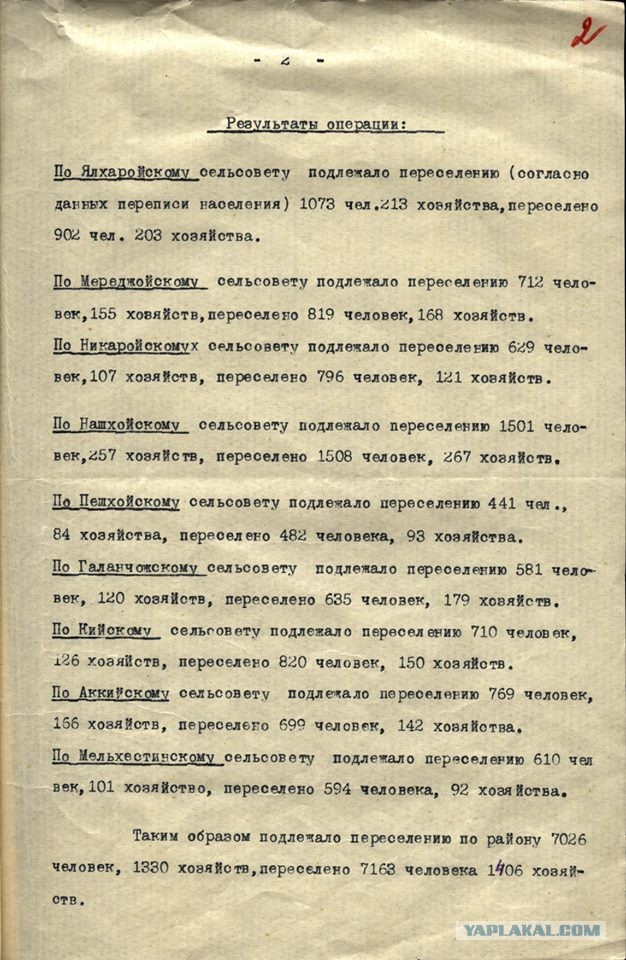 Миф о несправедливости выселения чеченцев и ингушей в 1944 году
