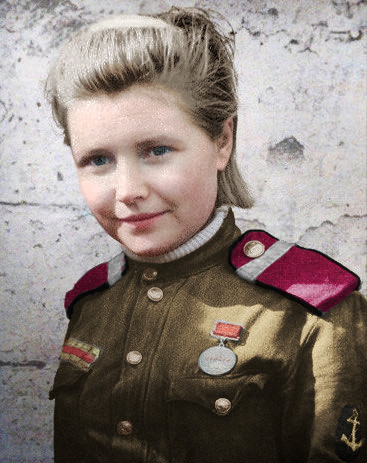 Герои Великой Отечественной войны в цветных фотографиях