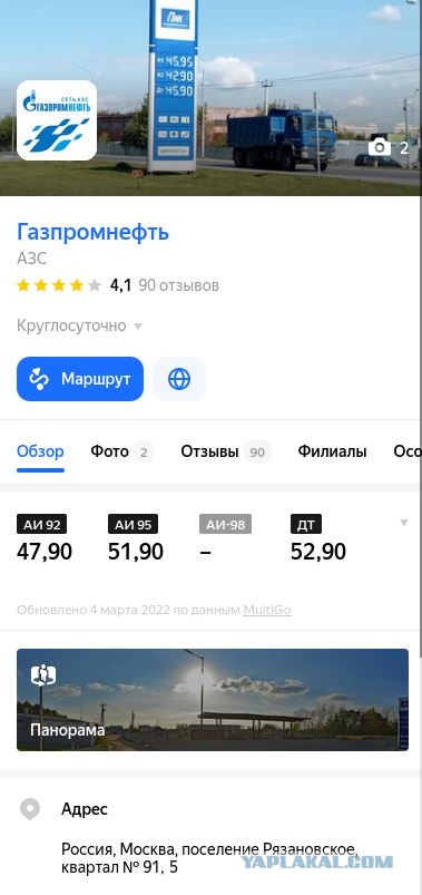 Цены на бензин