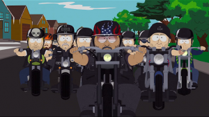 Парень с мотоциклом