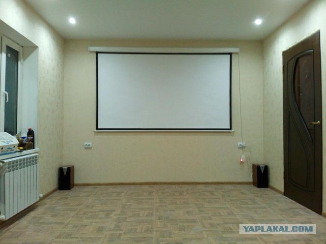Реконструкция домашнего кинотеатра на даче.