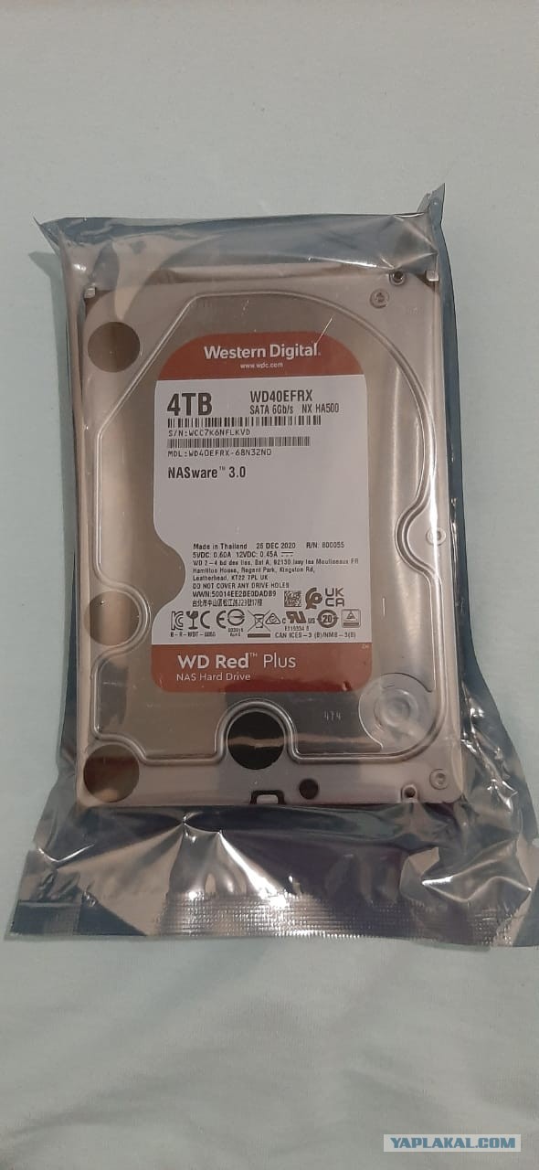 Продам Жесткий диск WD Red WD40EFRX, 4ТБ, HDD, SATA III, 3.5"