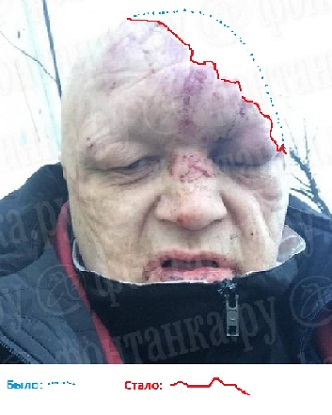 Драка с участием Стаса Барецкого на Московском проспекте, снятая очевидцем изнутри