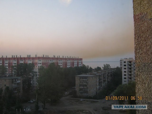 В Челябинске утром горел вагон с бромом