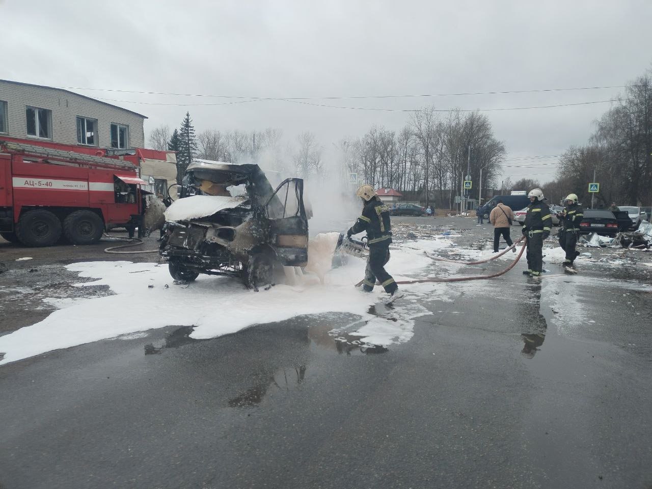 Газель с кислородным баллоном внутри взорвалась в Конаково Тверской области