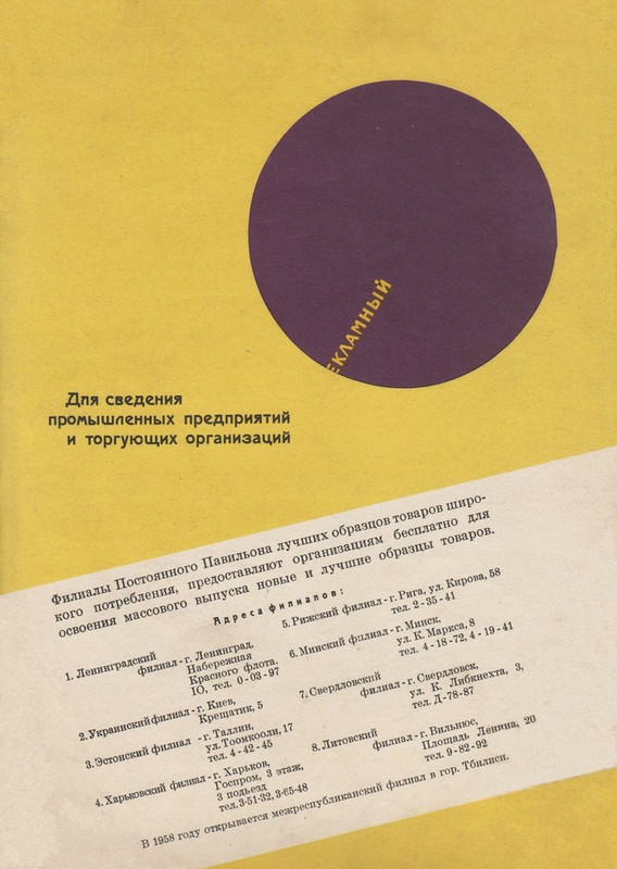 Новые товары 1958