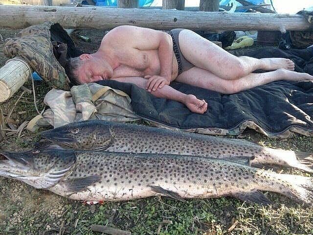 Съездили на рыбалку...