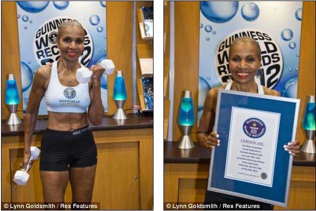 Бабуля - культуристка