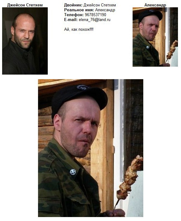 "Двойники" знаменитостей
