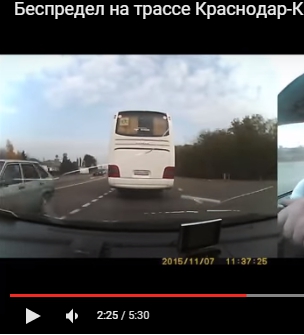 Беспредел на трассе Краснодар-Кропоткин