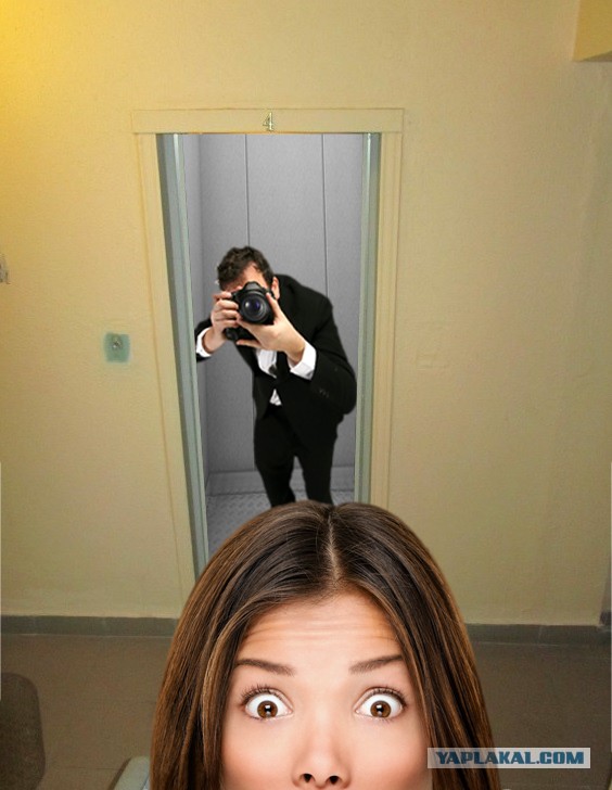 Шел к лифту и неожиданно он открылся ...