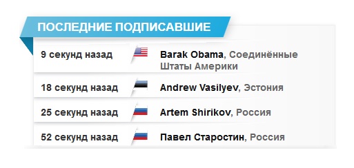 США террорист #1 в мире, ПЕТИЦИЯ