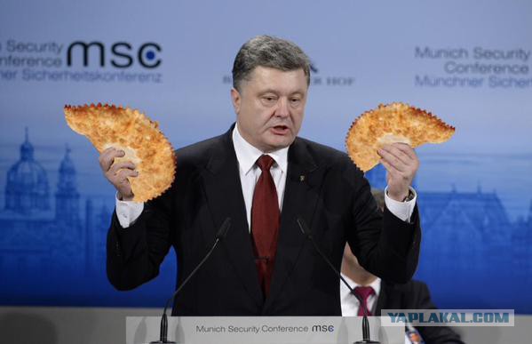 Порошенко показал в Мюнхене паспорта "военных" РФ