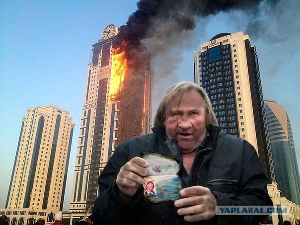 Пожар в высотке "Грозный-Сити" в г. Грозном