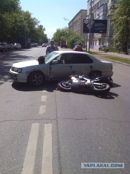 Жуткое МотоДТП в Днепродзержинске - 10.05.15
