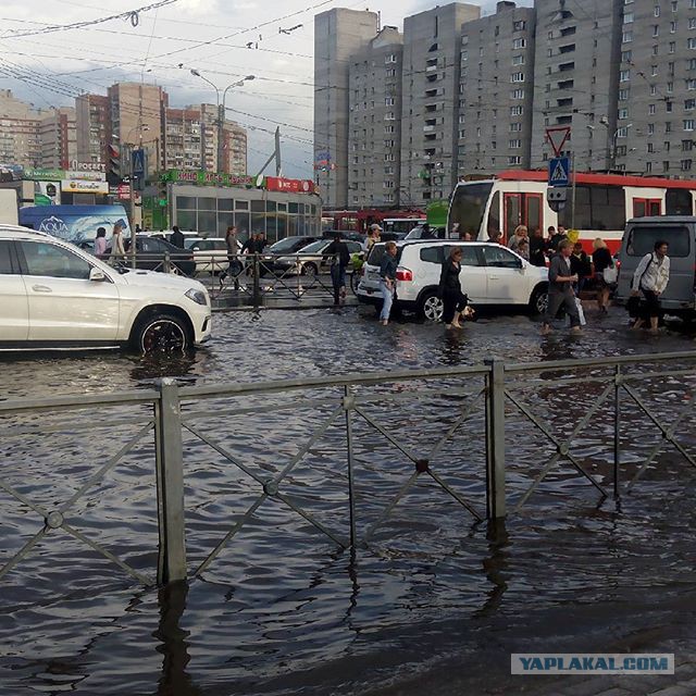 Вода уходит сквозь асфальт?!