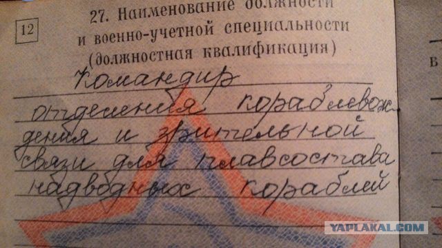 А у кого какая в военнике специальность?