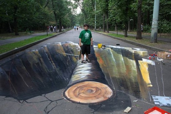 3D картины и иллюзии от Найк в московских парках