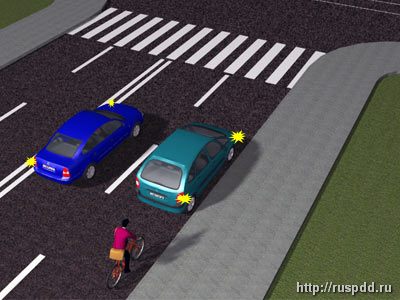 Подбила велосипедиста! И уверена, что полностью права!