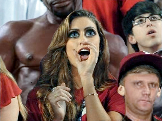 Фотожаба  Болельщица