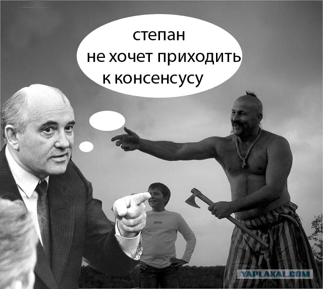 Фотожаба: Степан, лови топор!
