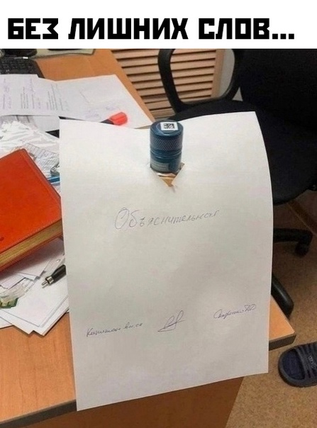 Нормальная объяснительная?
