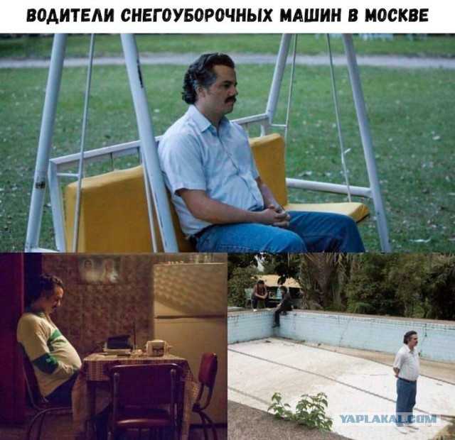 Отсутствие снега — еще не повод его не убирать. На улицах Москвы засняли строй снегоуборочной техники