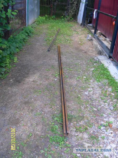 Самодельные откатные ворота