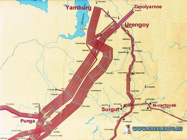 Пожар газопровода возле г. Лянтор