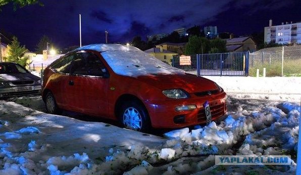 А поехали в Канны.. на лыжах кататься!