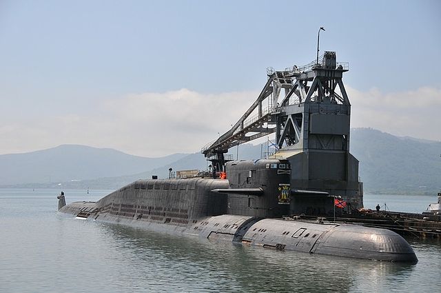 Выход Акулы в море. Северодвинск.