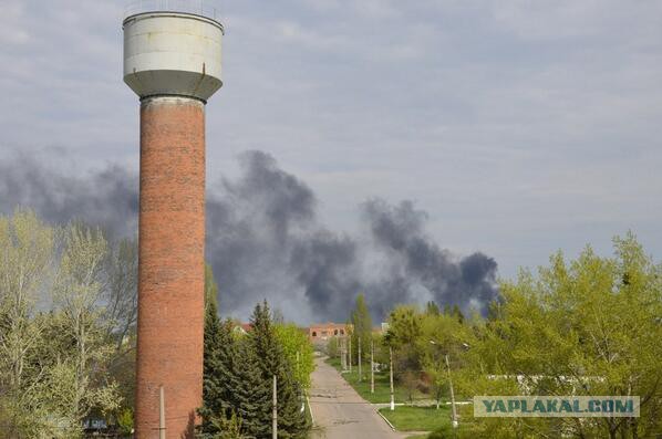 На окраине Славянска началась перестрелка