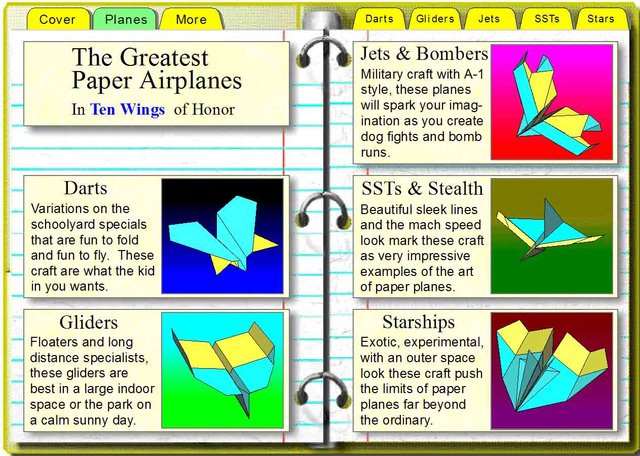 14 простейших моделей бумажных самолетов