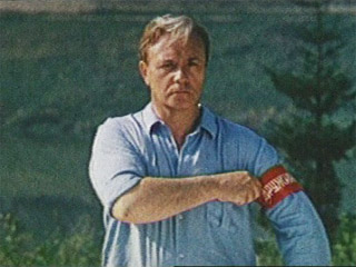 Форд зацепился за провода