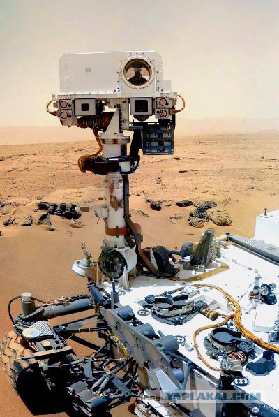 Заход Фобоса на Марсе