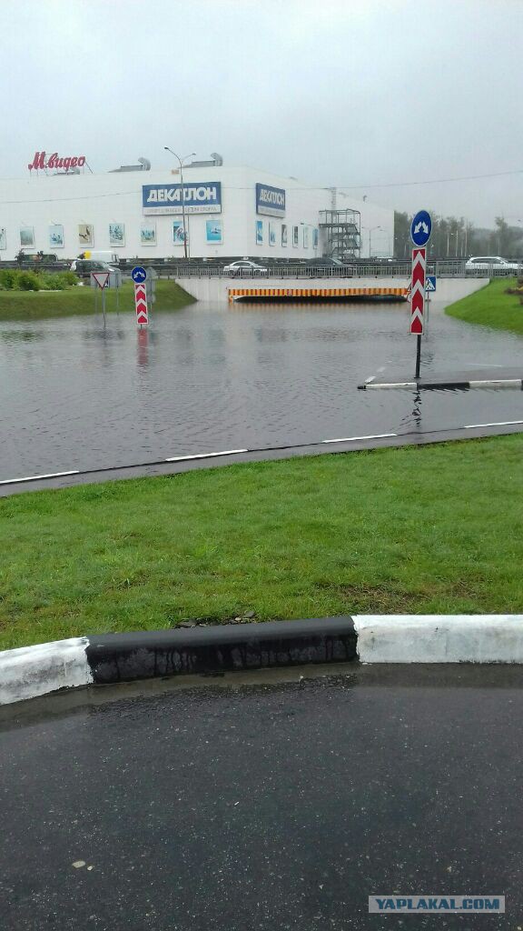 «Не еду, а плыву»: в Москве выпало больше месячной нормы осадков