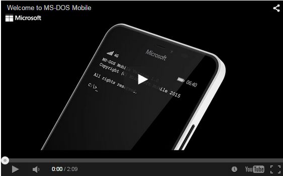 Microsoft запустила новую ОС — MS-DOS Mobile