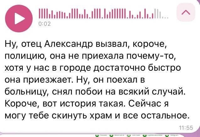 В подмосковном Пушкино напали на священника перед службой.