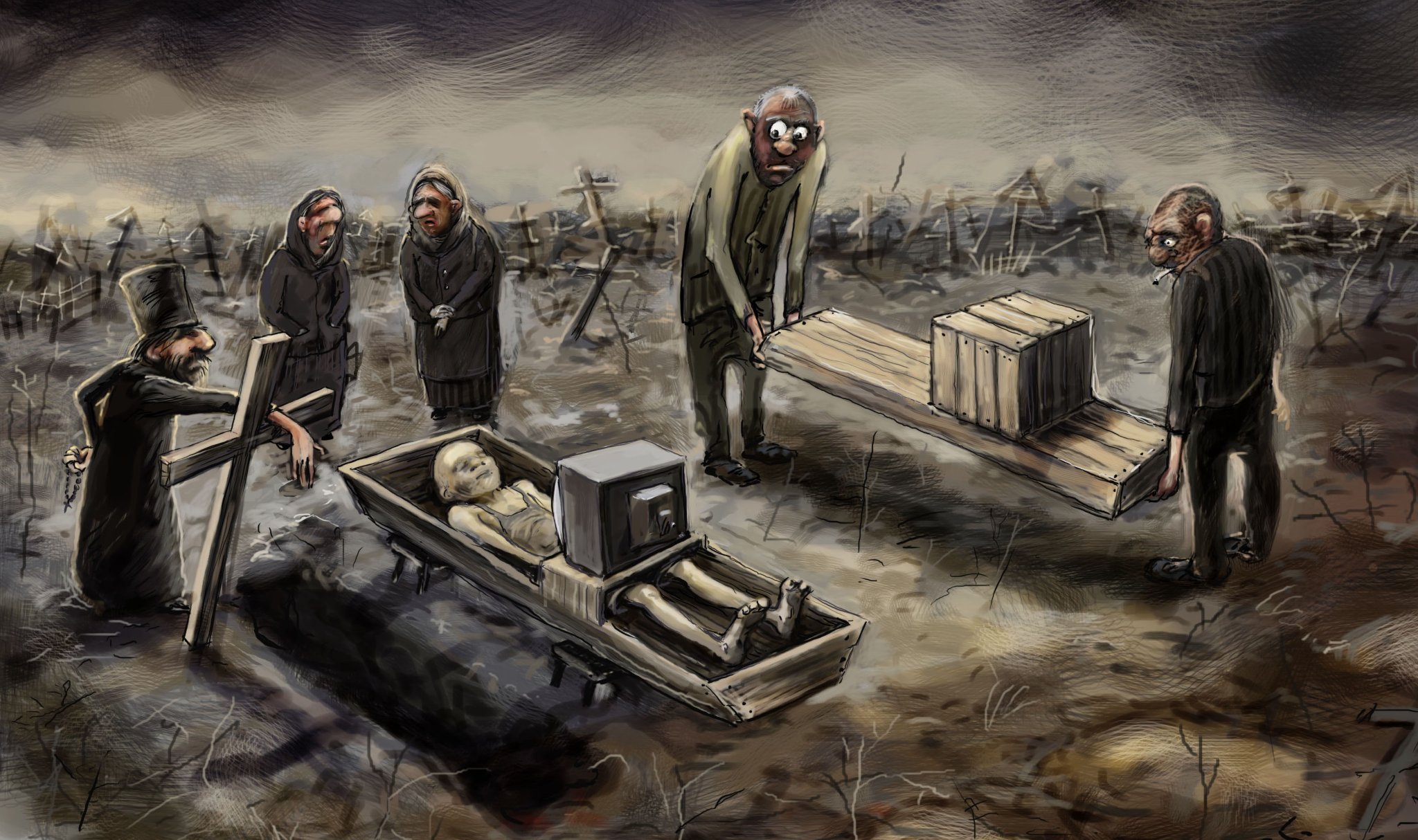 Похороны прикольные картинки