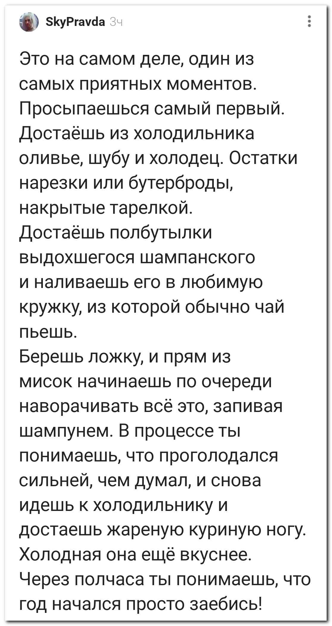 Лучшая ода новому году и первому января!