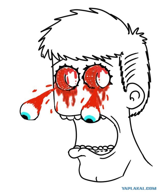 Мем кровь из ушей картинка