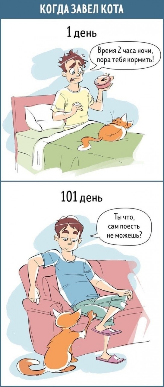 Наше отношение к вещам на 1-й и 101-й день