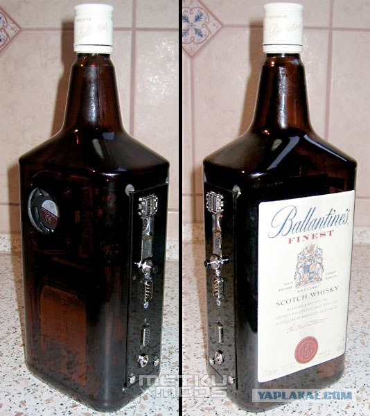 Компьютер из бутылки виски