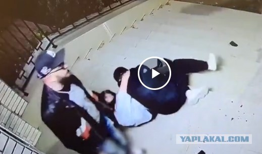 Полезла разнимать драку