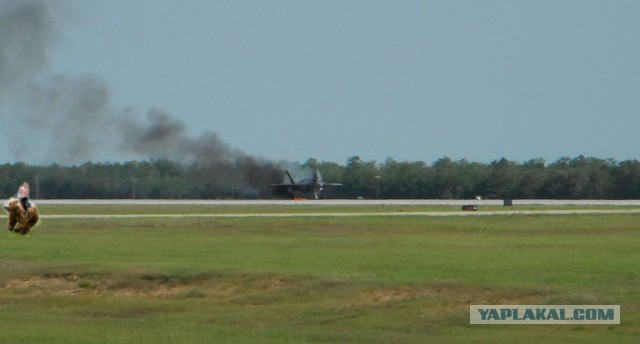 F-35 внезапно вспыхнул в ходе учебного полета