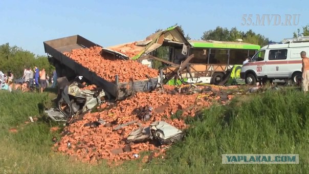Авария с большим количеством жертв в Омске